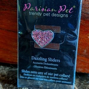 Dog collar heart jewelry